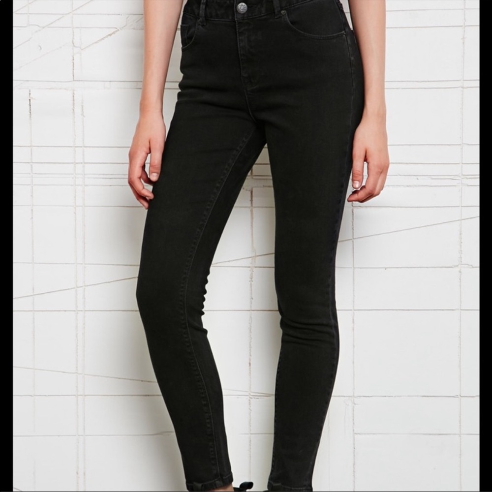Urban Outfitters BDG high rise cigarette ankle jeans black denim